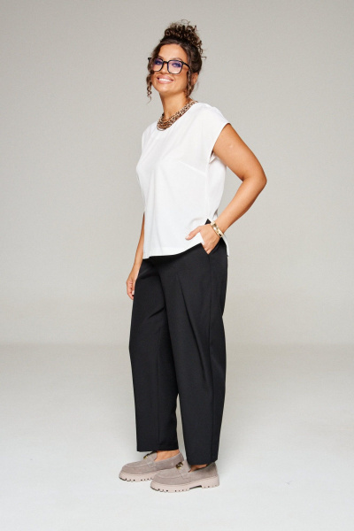 Блуза, брюки, жакет Beautiful&Free 6344 елочка/беж - фото 13