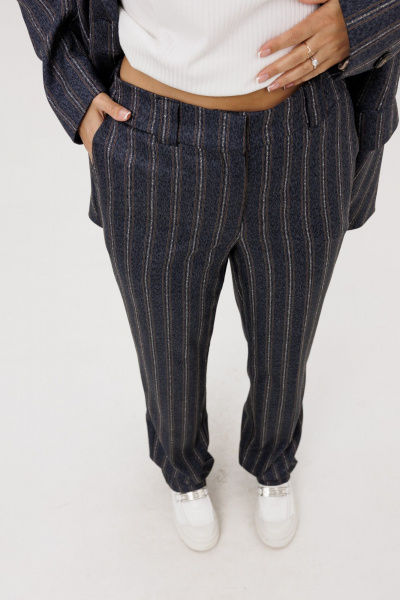 Брюки, жакет Mislana 1249 полоска_голубая - фото 14