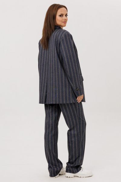 Брюки, жакет Mislana 1249 полоска_голубая - фото 11