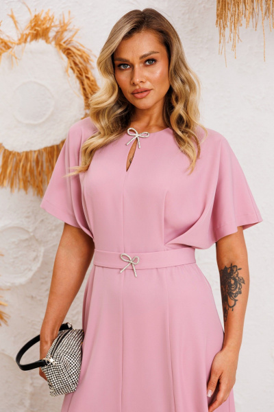 Платье AGATTI 5743А розовый - фото 8