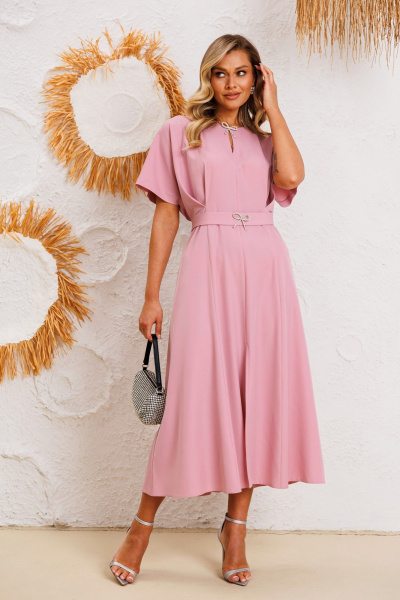 Платье AGATTI 5743А розовый - фото 5