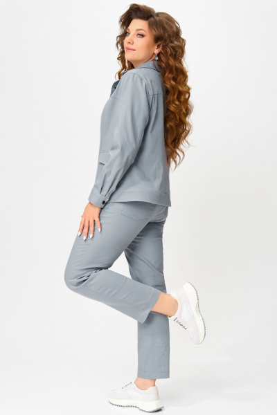 Брюки, бомбер, майка Fita 4015 серо-голубой - фото 9