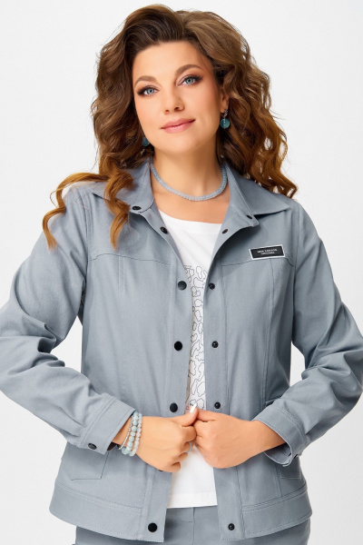 Брюки, бомбер, майка Fita 4015 серо-голубой - фото 8