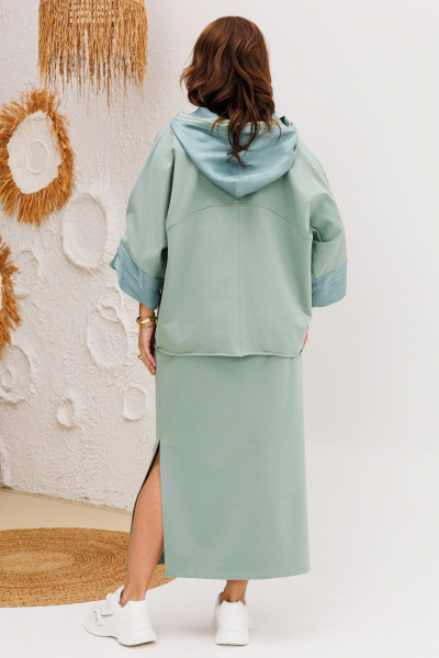 Кофта, юбка Anastasia 1224 мята - фото 2
