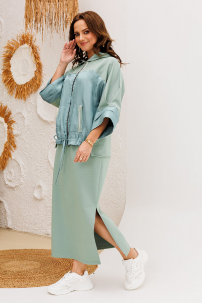 Кофта, юбка Anastasia 1224 мята - фото 4