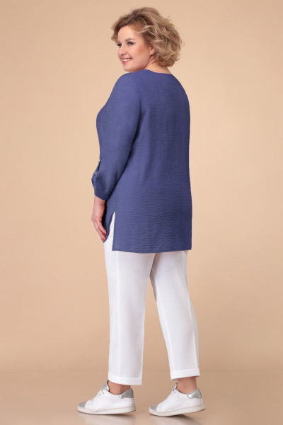 Блуза Линия Л Б-1809 василек - фото 2