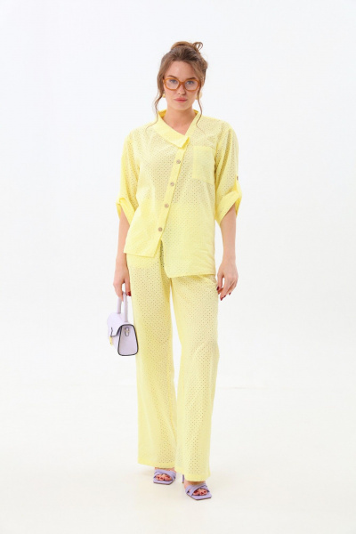 Брюки NikVa 705-15 лимон - фото 1