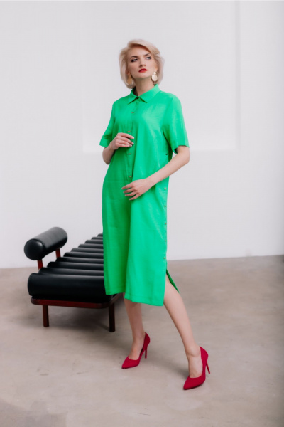 Платье MarSo 2084 зеленый - фото 1