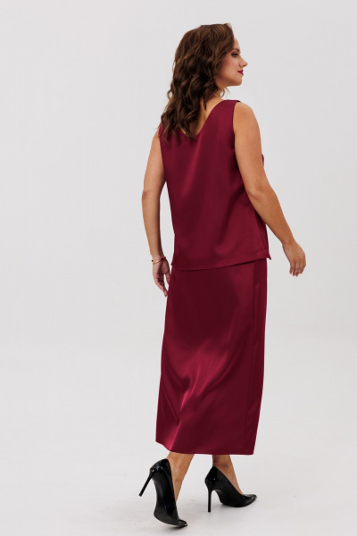 Юбка ANIDEN 126-1 бордо - фото 3