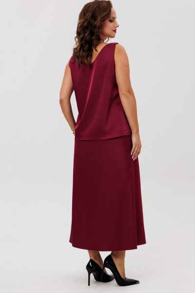 Юбка ANIDEN 126-1 бордо - фото 2