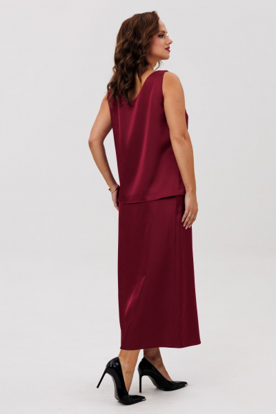 Юбка ANIDEN 126-2 бордо - фото 3