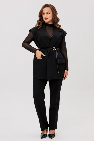 Брюки, жилет ANIDEN 6115-1 черный - фото 16