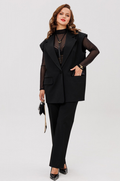 Брюки, жилет ANIDEN 6115-1 черный - фото 7