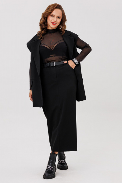 Жилет, юбка ANIDEN 6125-1 черный - фото 3