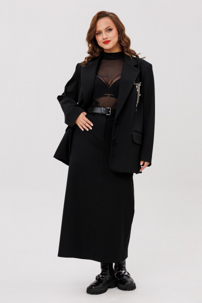 Жакет, юбка ANIDEN 6131-1 черный - фото 15