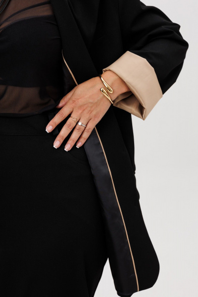 Жакет, юбка ANIDEN 6131-1 черный - фото 11