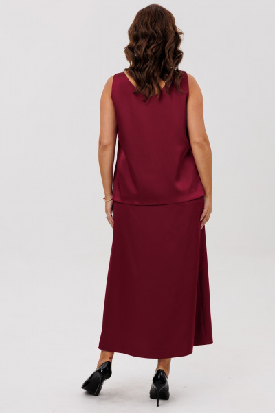 Блуза, юбка ANIDEN 6151-1 бордо - фото 2