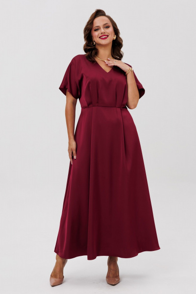 Платье ANIDEN 712-1 бордо - фото 5
