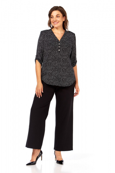Блуза Abbi 4059 черно-белый - фото 18