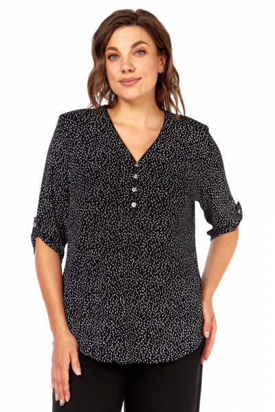 Блуза Abbi 4059 черно-белый - фото 16