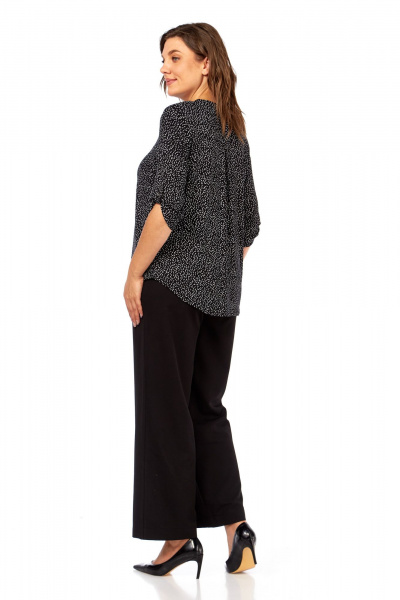 Блуза Abbi 4059 черно-белый - фото 13