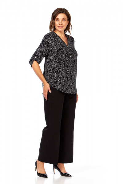 Блуза Abbi 4059 черно-белый - фото 10