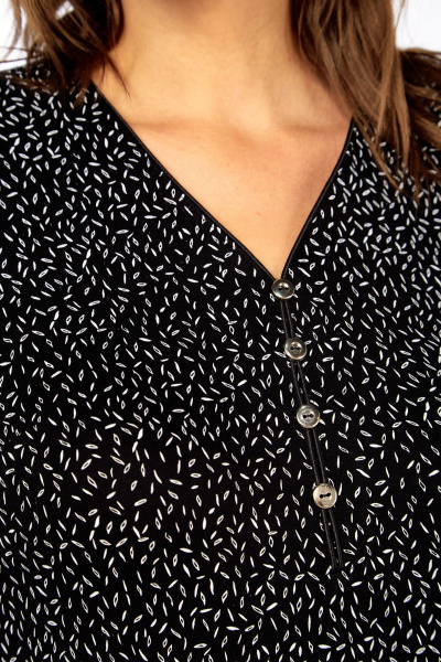 Блуза Abbi 4059 черно-белый - фото 7