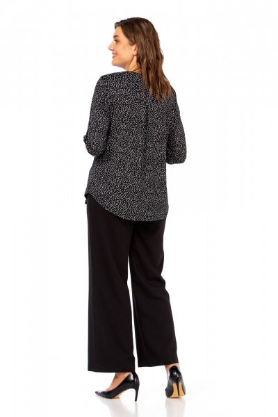 Блуза Abbi 4059 черно-белый - фото 3