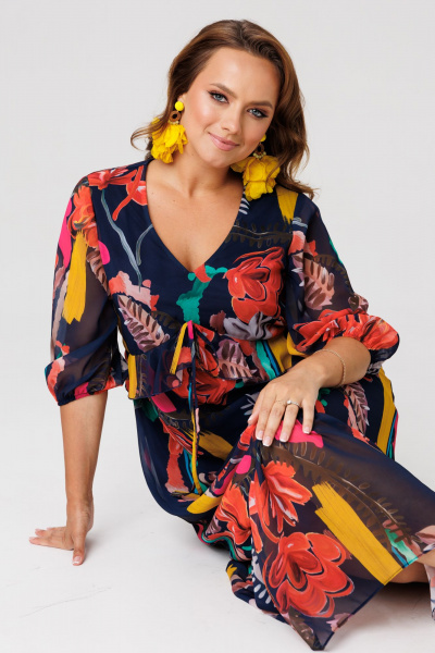 Платье Mubliz 254 синий - фото 11