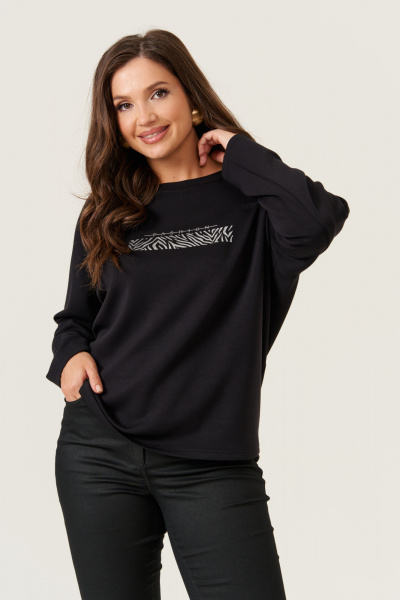 Джемпер Панда 19644 черный - фото 2