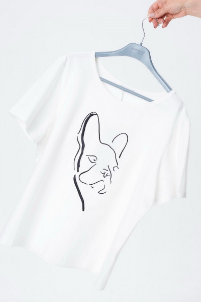 Футболка Condra 16292 молочный - фото 4