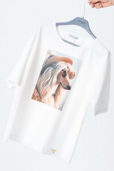 Футболка Condra 16294 молочный - фото 4