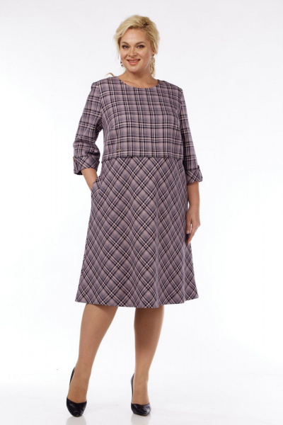 Платье СиБон 0257 крупная_клетка - фото 3