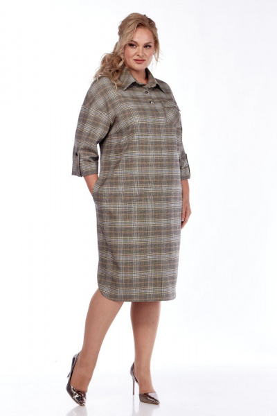 Платье СиБон 0269 клетка - фото 2