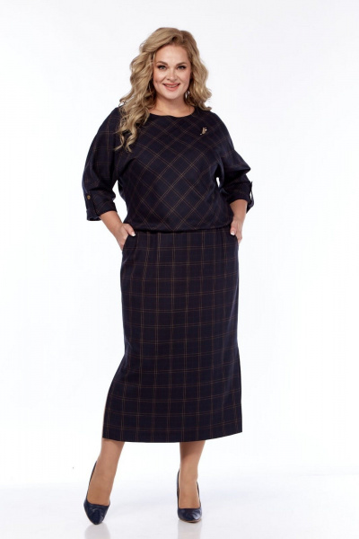 Платье СиБон 0352 клетка - фото 5