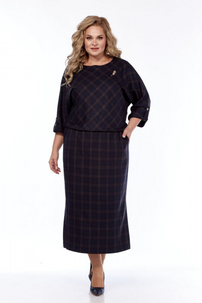 Платье СиБон 0352 клетка - фото 3