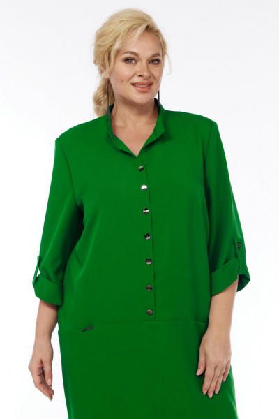 Платье СиБон 0317 зеленый - фото 2