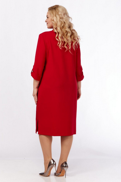 Платье СиБон 0317 красный - фото 3