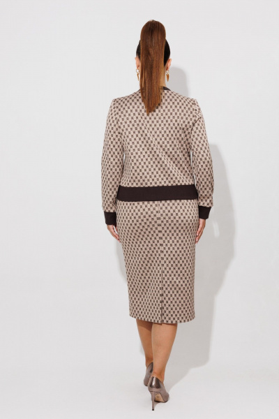 Жакет, юбка Galean Style 903.1 коричневый - фото 11