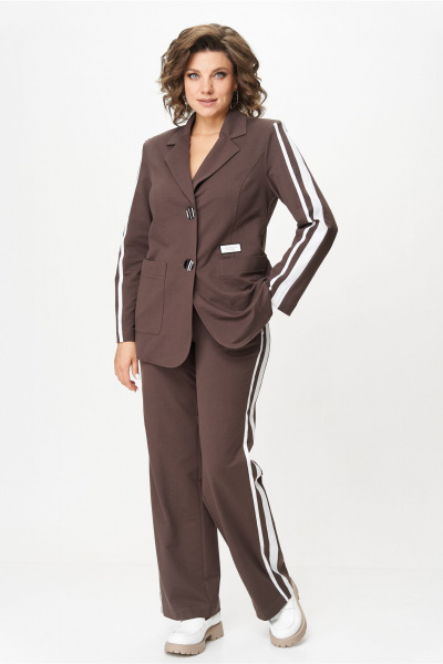 Брюки, жакет Bonna Image 965/2 коричневый - фото 6