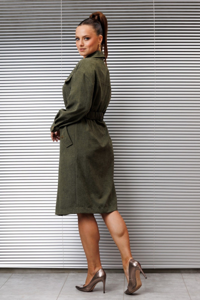 Платье Galean Style 989 хаки - фото 14