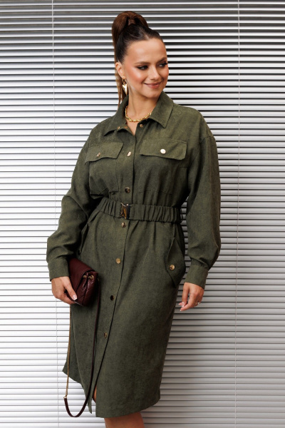 Платье Galean Style 989 хаки - фото 1