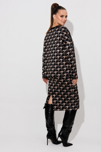 Свитшот, юбка Galean Style 990 гусиная_лапка - фото 9