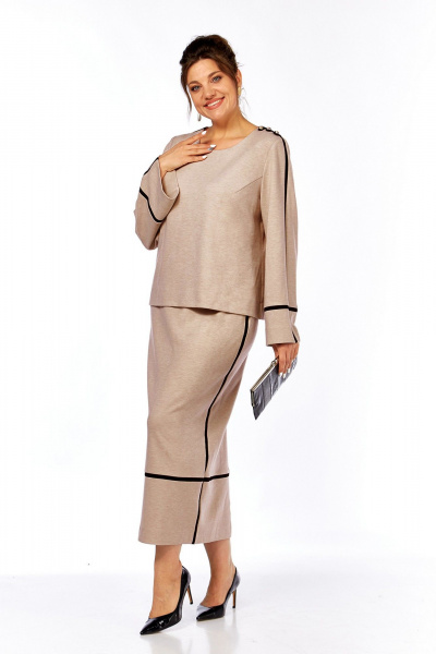 Джемпер, юбка Jurimex 3343 бежевый - фото 2