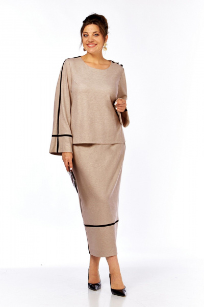 Джемпер, юбка Jurimex 3343 бежевый - фото 1