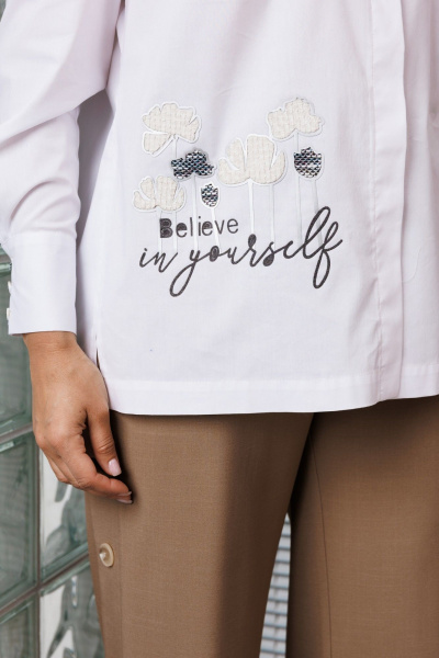 Рубашка Мода Юрс 2929bl белый - фото 6