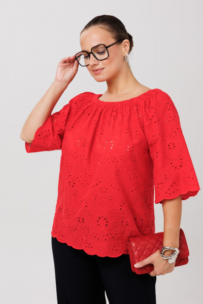 Блуза Anastasia 1131.1 красный - фото 11