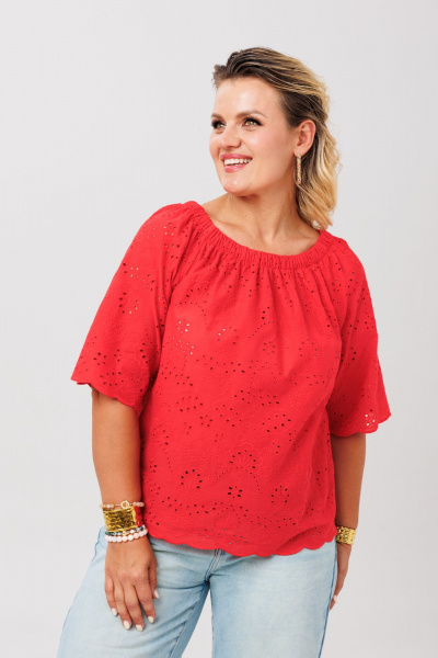 Блуза Anastasia 1131.1 красный - фото 7