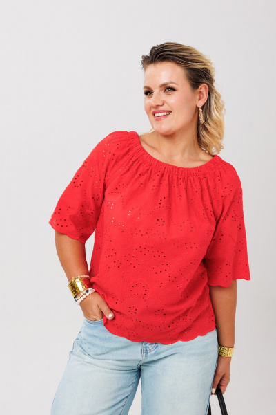 Блуза Anastasia 1131.1 красный - фото 4