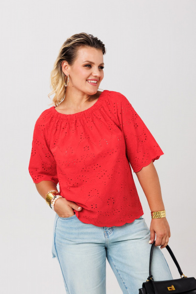 Блуза Anastasia 1131.1 красный - фото 3